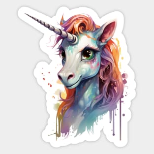 Majestic Cute Unicorn Sticker